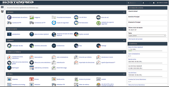 que es cpanel