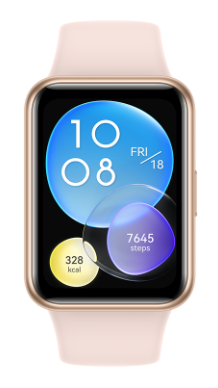 A smart watch with a screen showing different steps Description automatically generated